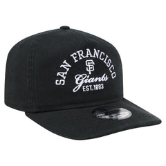 San Francisco Giants New Era Stacked 19TWENTY Adjustable Hat - Black Hats
