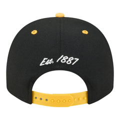 Pittsburgh Pirates New Era Arched A-Frame 9FIFTY Adjustable Hat - Black/Gold Hats