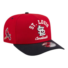 St. Louis Cardinals New Era Arched A-Frame 9FIFTY Adjustable Hat - Red/Navy Hats