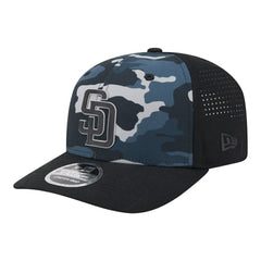San Diego Padres New Era Tonal Camo 9SEVENTY Stretch-Snap Hat - Black Hats