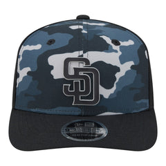 San Diego Padres New Era Tonal Camo 9SEVENTY Stretch-Snap Hat - Black Hats