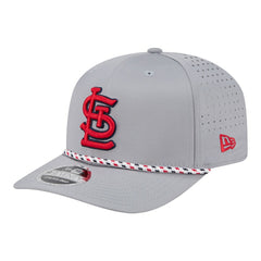 St. Louis Cardinals New Era Sport Rope 9SEVENTY Adjustable Hat - Gray Hats
