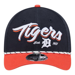 Detroit Tigers New Era Team Loyal 9FORTY M-Crown Adjustable Hat - Navy/Orange Hats