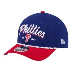 Philadelphia Phillies New Era Team Loyal 9FORTY M-Crown Adjustable Hat - Royal/Red Hats