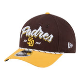 San Diego Padres New Era Team Loyal 9FORTY M-Crown Adjustable Hat - Brown/Gold Hats