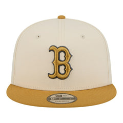 Boston Red Sox New Era Two-Tone Color Pack 9FIFTY Snapback Hat - Light Beige/Khaki Hats