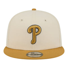 Philadelphia Phillies New Era Two-Tone Color Pack 9FIFTY Snapback Hat - Light Beige/Khaki Hats