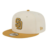 San Diego Padres New Era 2-Tone Color Pack 9FIFTY Snapback Hat - Light Beige/Khaki Hats