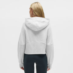Arizona Cardinals lululemon Women's Scuba Oversized Half-Zip Hoodie Heathered Core Ultra Light Grey
