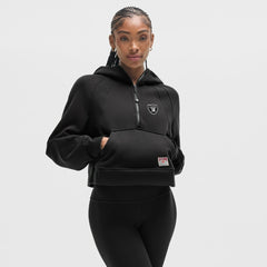 Las Vegas Raiders lululemon Women's Scuba Oversized Half-Zip Hoodie Black