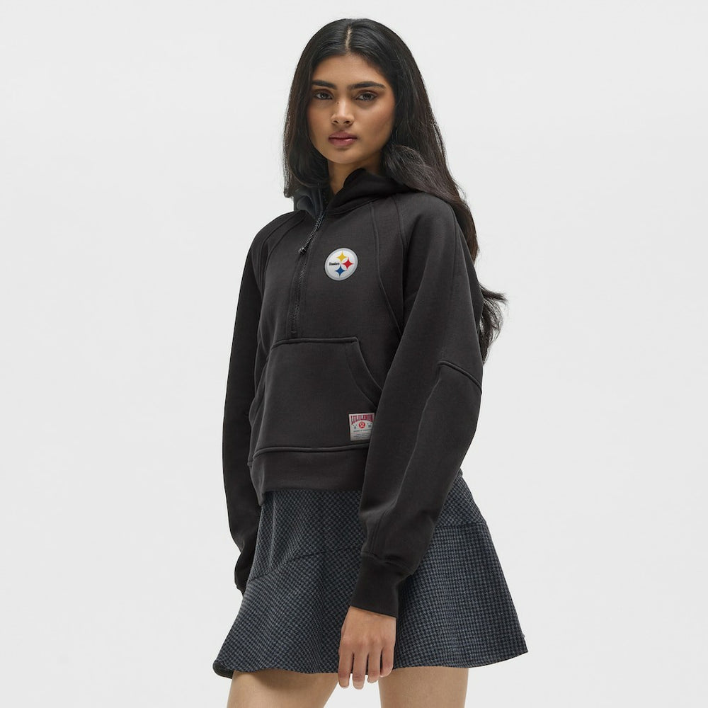Pittsburgh Steelers lululemon Women's Scuba Oversized Half-Zip Hoodie Black