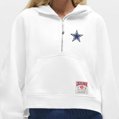 Dallas Cowboys lululemon Women's Scuba Oversized Half-Zip Hoodie White