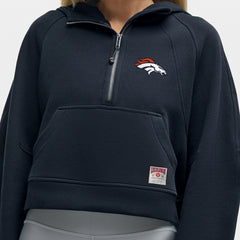 Denver Broncos lululemon Women's Scuba Oversized Half-Zip Hoodie True Navy