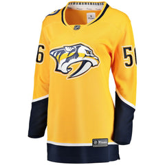 NHL Erik Haula Nashville Predators Fanatics Women's Home Breakaway Player Jersey - Gold