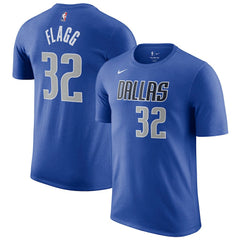 Cooper Flagg Dallas Mavericks 2025 NBA Draft Icon Name & Number T-Shirt Blue