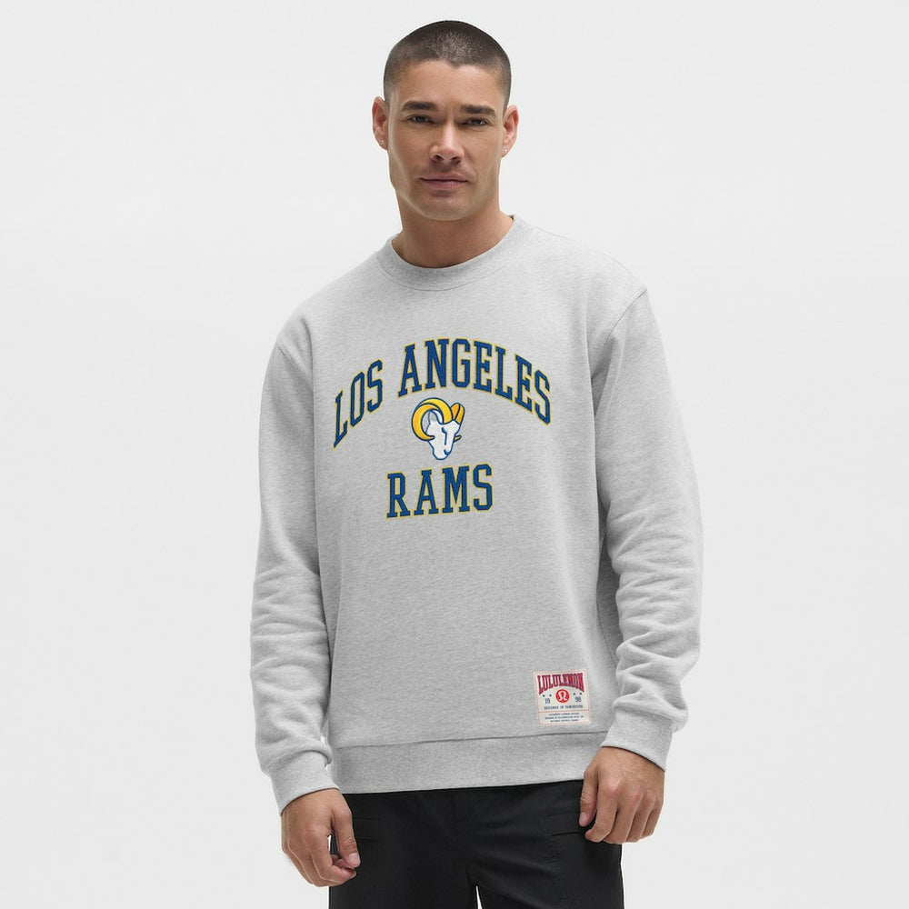 Los Angeles Rams lululemon Steady State Sweatshirt Heathered Silver Drop
