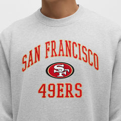 San Francisco 49ers lululemon Steady State Sweatshirt Heathered Silver Drop