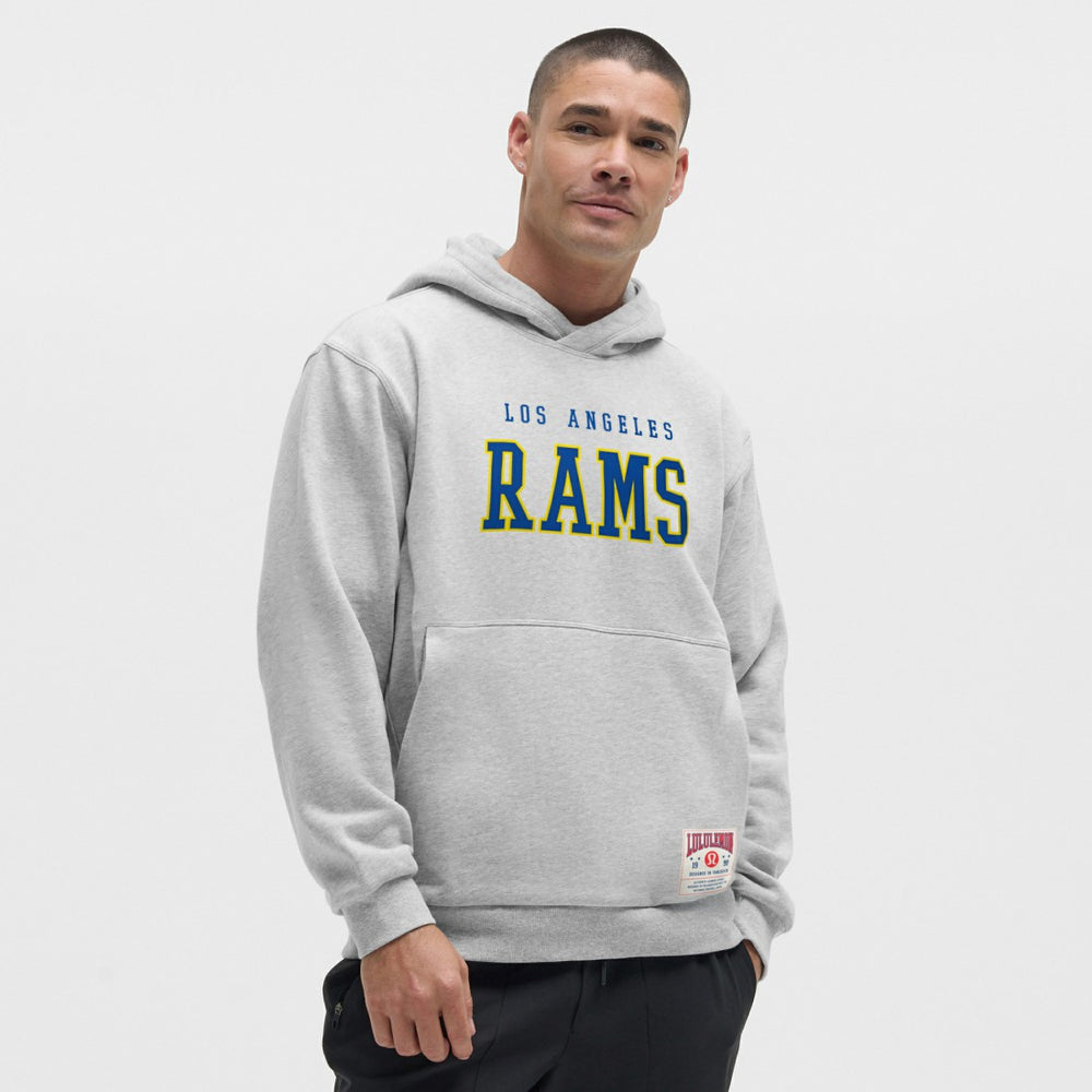 Los Angeles Rams lululemon Steady State Pullover Hoodie Heathered Silver Drop