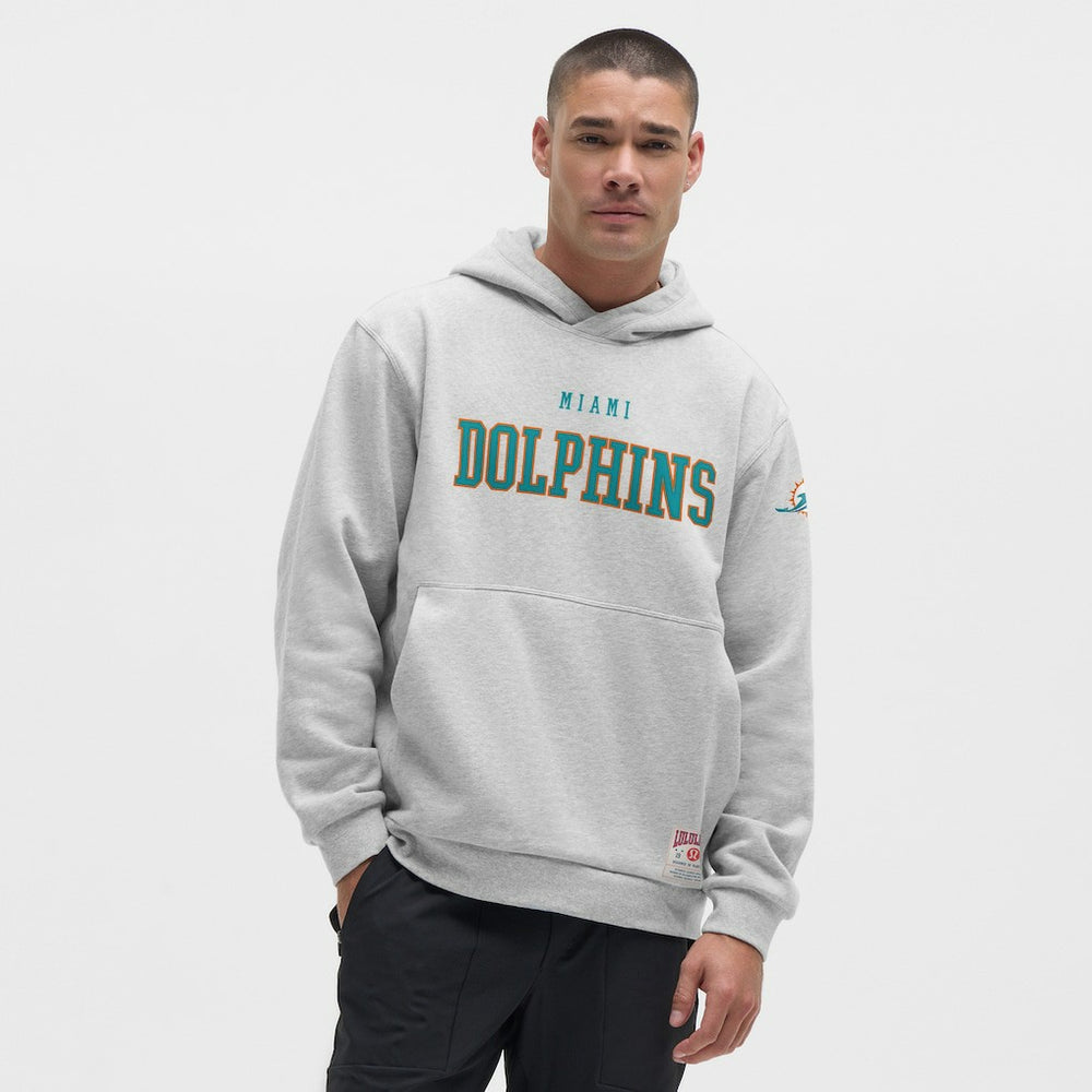 Miami Dolphins lululemon Steady State Pullover Hoodie Heathered Silver Drop
