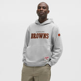 Cleveland Browns lululemon Steady State Pullover Hoodie Heathered Silver Drop