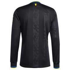 Manchester United 2025/26 Third Replica Long Sleeve Jersey Black