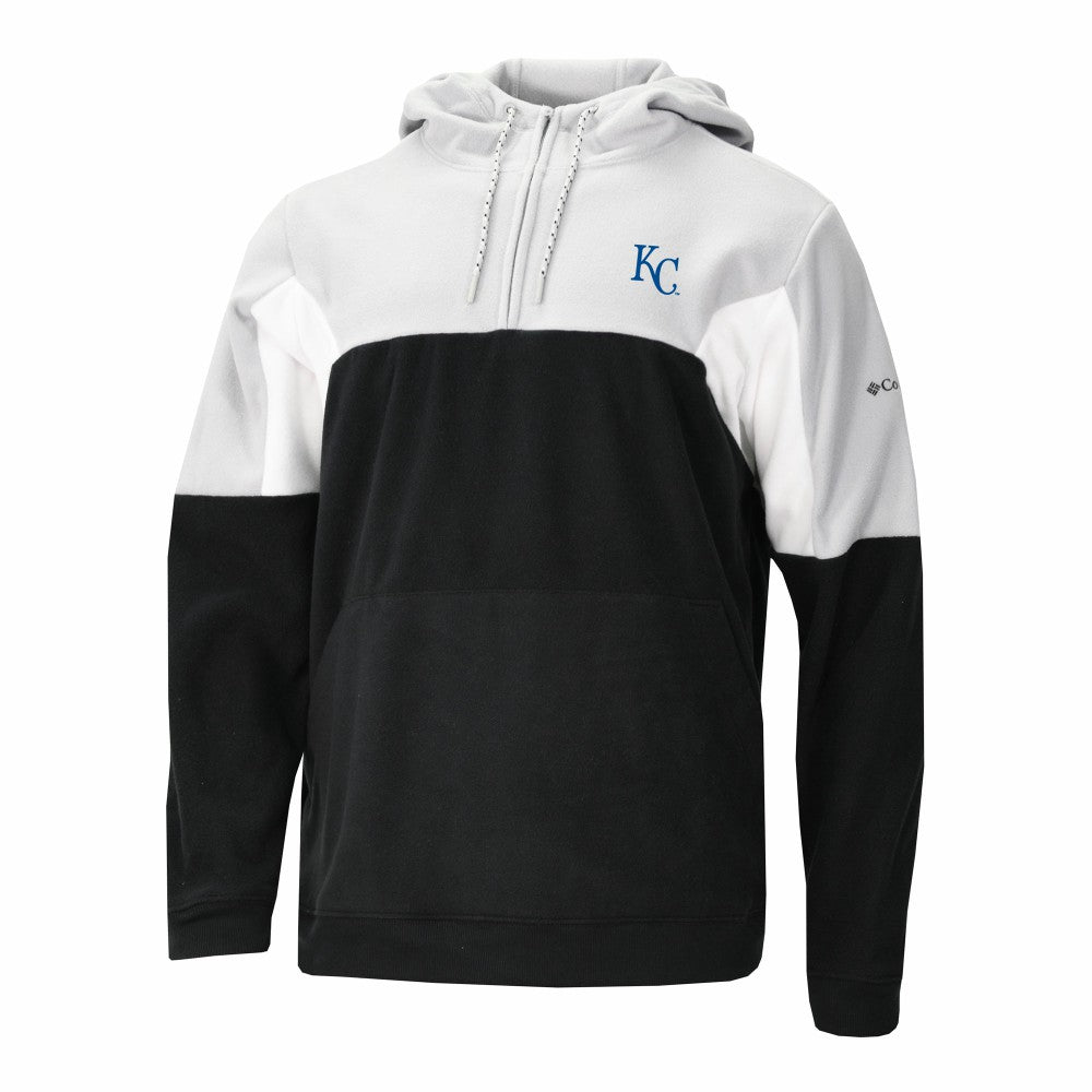 Kansas City Royals Columbia Men's Lodge Fleece Quarter-Zip Hoodie - Black Hoodies
