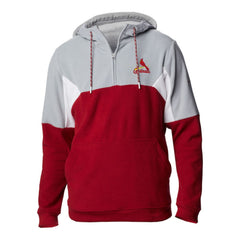 St. Louis Cardinals Columbia Men's Lodge Fleece Quarter-Zip Hoodie - Red Hoodies