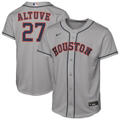 MLB Jose Altuve Houston Astros Nike Youth Road Replica Jersey - Gray