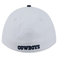 Dallas Cowboys New Era Patch 39THIRTY A-Frame M-Crown Perforated Flex Hat White/Navy