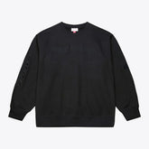 NHL Detroit Red Wings Mitchell & Ness Phantom Fleece Crew Neck Sweatshirt - Black