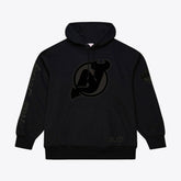 NHL New Jersey Devils Mitchell & Ness Phantom Fleece Hoodie - Black