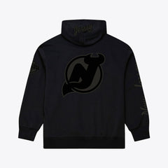 NHL New Jersey Devils Mitchell & Ness Phantom Fleece Hoodie - Black