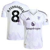 Bruno Fernandes Manchester United 2025/26 Away Player Jersey White shop