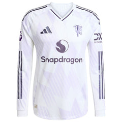 Amad Diallo Manchester United 2025/26 Away Long Sleeve Player Jersey White shop