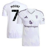 Mason Mount Manchester United 2025/26 Away Replica Player Jersey White