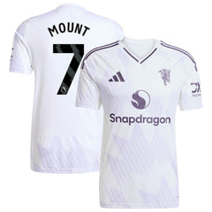 Mason Mount Manchester United 2025/26 Away Replica Player Jersey White