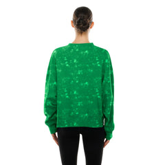 Boston Celtics Women's Throwback Collection Mineral Wash Crewneck Sweatshirt Kelly Green