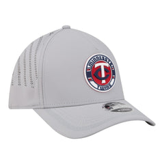 Minnesota Twins New Era Patch 39THIRTY A-Frame M-Crown Perforated Flex Hat - Gray Hats