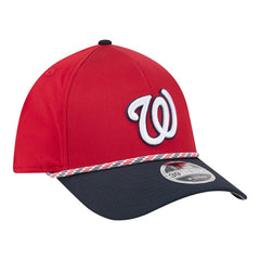 Washington Nationals New Era Rope M-Crown A-Frame 39THIRTY Flex Hat - Red/Navy Hats