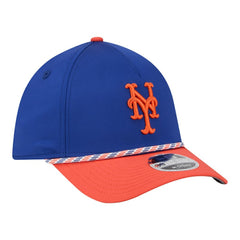 New York Mets New Era Rope M-Crown A-Frame 39THIRTY Flex Hat - Royal/Orange Hats