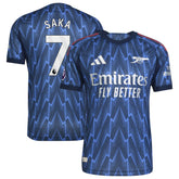 Bukayo Saka Arsenal 2025/26 Away Player Jersey Blue