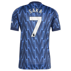 Bukayo Saka Arsenal 2025/26 Away Replica Player Jersey Blue sale