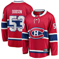 NHL Noah Dobson Montreal Canadiens Fanatics Home Breakaway Jersey - Red