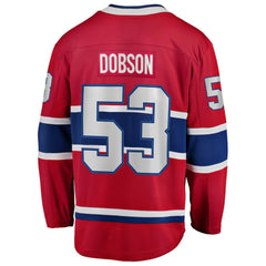 NHL Noah Dobson Montreal Canadiens Fanatics Home Breakaway Jersey - Red
