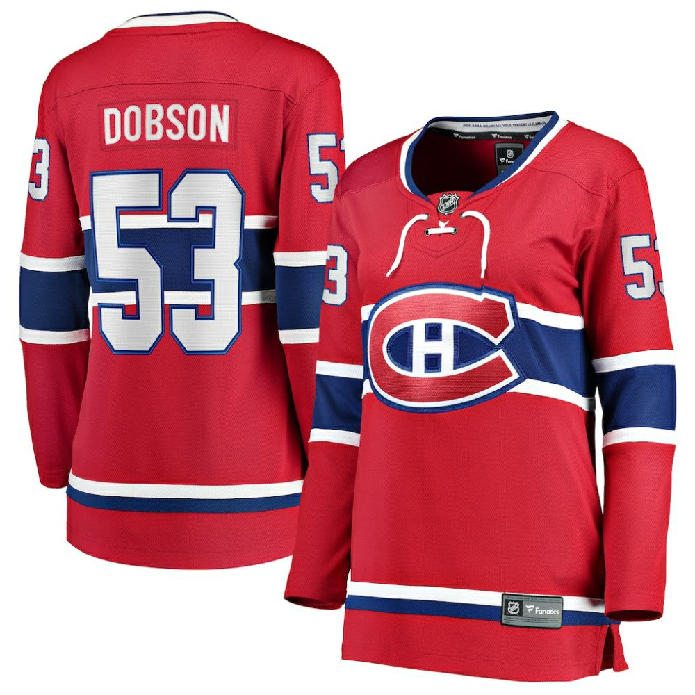 NHL Noah Dobson Montreal Canadiens Fanatics Women's Home Breakaway Jersey - Red