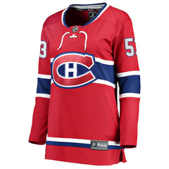 NHL Noah Dobson Montreal Canadiens Fanatics Women's Home Breakaway Jersey - Red