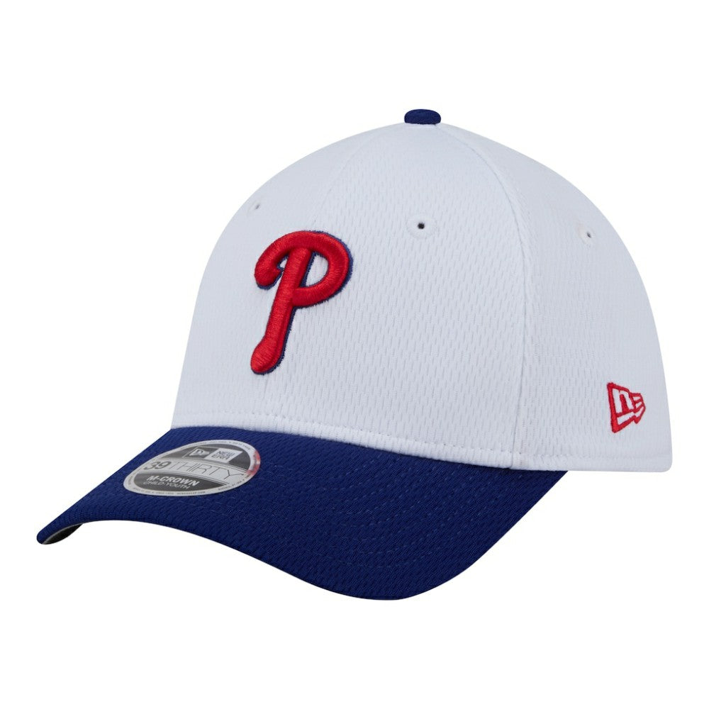 Philadelphia Phillies New Era Youth Baseball 39THIRTY M-Crown Flex Hat - White/Red Hats