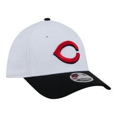 Cincinnati Reds New Era Youth Baseball 39THIRTY M-Crown Flex Hat - White/Red Hats