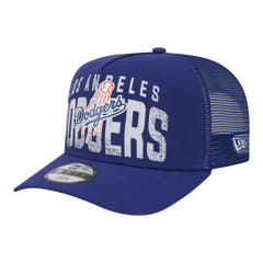 Los Angeles Dodgers New Era Youth Logo Fade A-Frame 9FIFTY Snapback Hat - Royal Hats