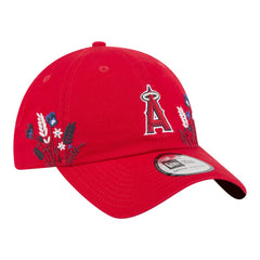 Los Angeles Angels New Era Women's Wildflower Casual Classic Adjustable Hat - Red Hats